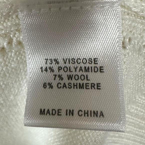 St. John Wool Cashmere Cardigan Sweater Set Black White Gold Stripe Size Small - Picture 14 of 16